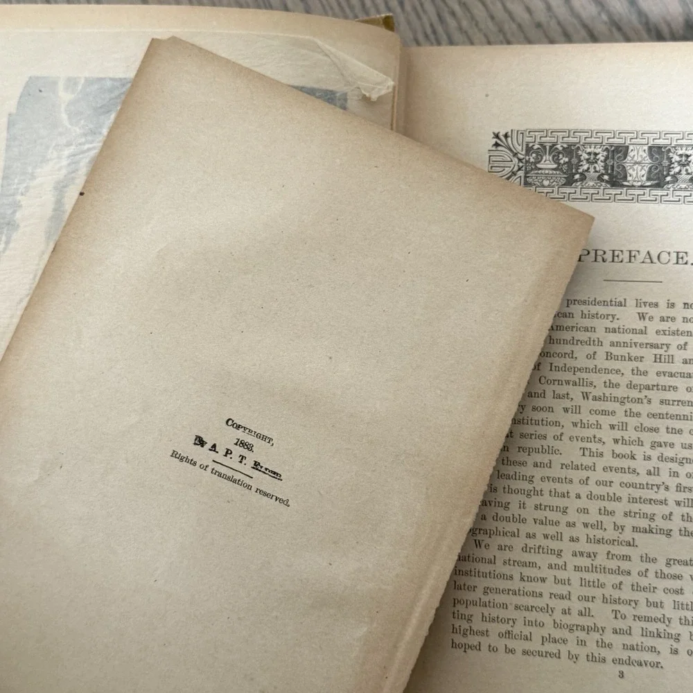1896 The Lives and Graves Of Our  Presidents Antique Book Illustrated Weaver